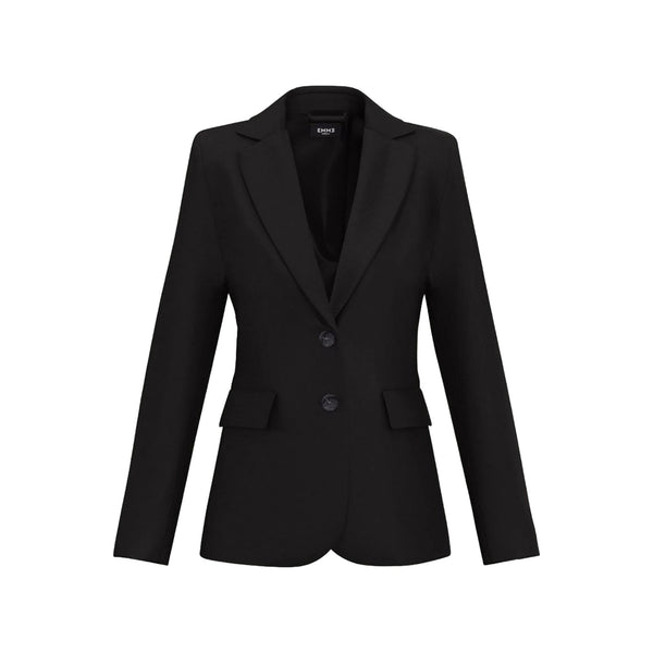 EMME MARELLA Giacca blazer Blazer Donna slim in twill Nero - Francavilla Moda