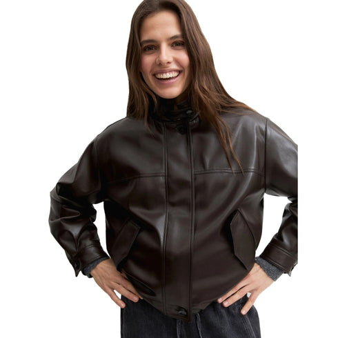 Emme Marella Giacca bomber Bomber Donna Over con elastico S - Francavilla Moda