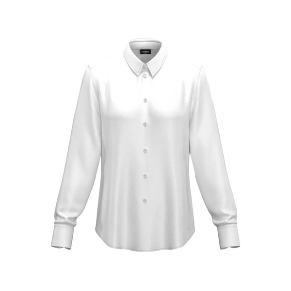 EMME MARELLA Camicia elegante Camicia Donna in raso tinta unita Bianco - Francavilla Moda