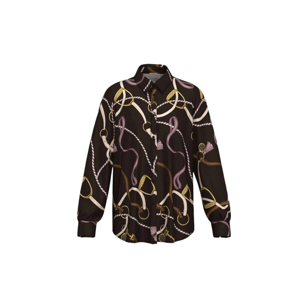 Emme Marella Camicia casual Camicia Donna in twill stampato 40 A26-EMME MARELLAEMMPAROLE-002-40 - Francavilla Moda