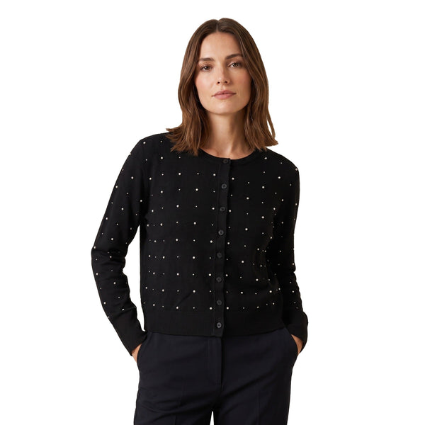 Emme Marella Cardigan Cardigan Donna con applicazioni S A26-EMME MARELLAEMMSCATOLA-016-S - Francavilla Moda