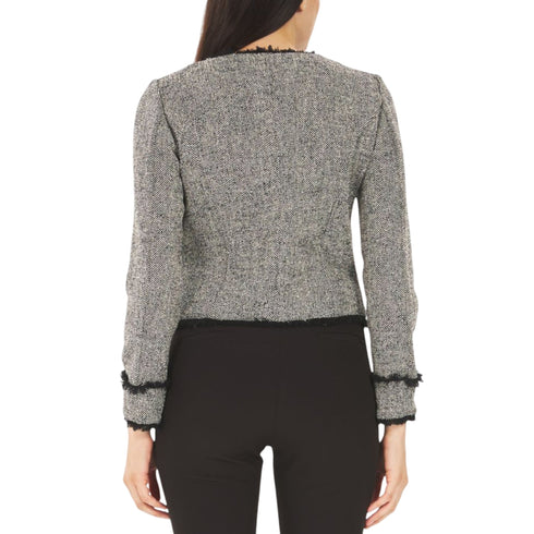 Emme Marella Giacca blazer Giacca Chanel Donna in Stuoia Sfoderata 42 - Francavilla Moda