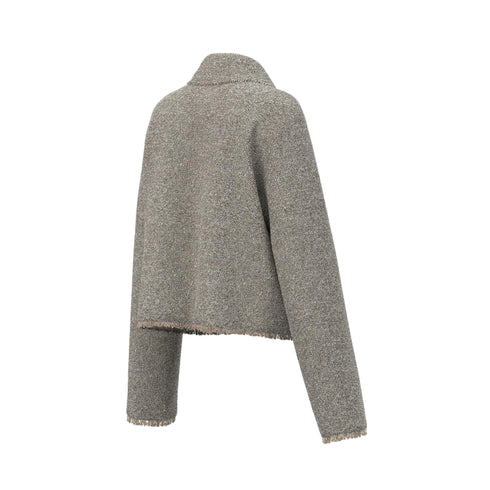 Emme Marella Giacca leggera Giacca Donna con bordi sfrangiati 40 - Francavilla Moda
