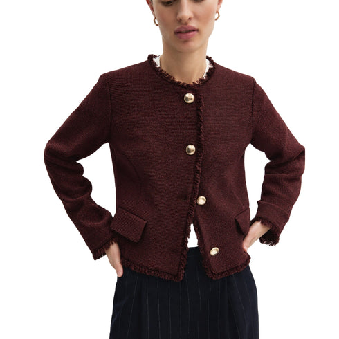Emme Marella Giacca leggera Giacca Donna con orlo sfrangiato 42 A26-EMME MARELLAEMMFILM-004-42 - Francavilla Moda