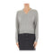 EMME MARELLA Maglia Maglia Donna a V in tessuto lavorato Grigio - Francavilla Moda