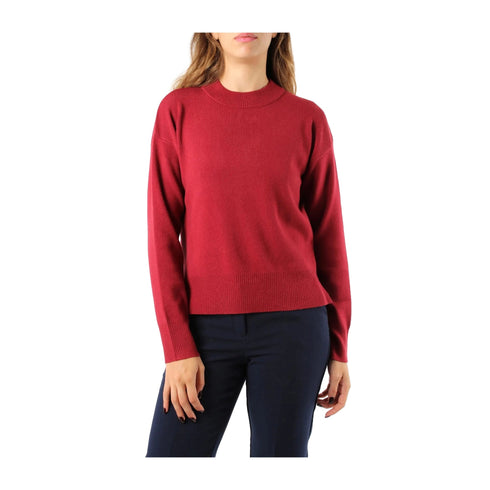 EMME MARELLA Pullover Maglia Donna con spacchi laterali Rubino A24 - EMME MARELLAAGNELLI - 009 - S - Francavilla Moda