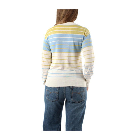 Emme Marella Maglia Maglia Donna rigata in lurex S - Francavilla Moda