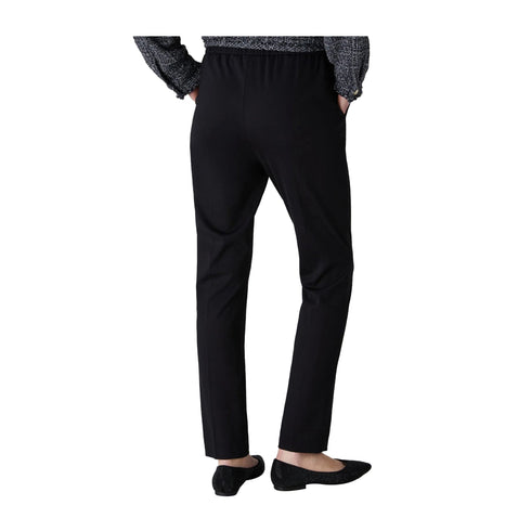 EMME MARELLA Pantaloni Pantalone Donna con elastico posteriore Nero A24 - EMME MARELLAPIA - 006 - S - Francavilla Moda