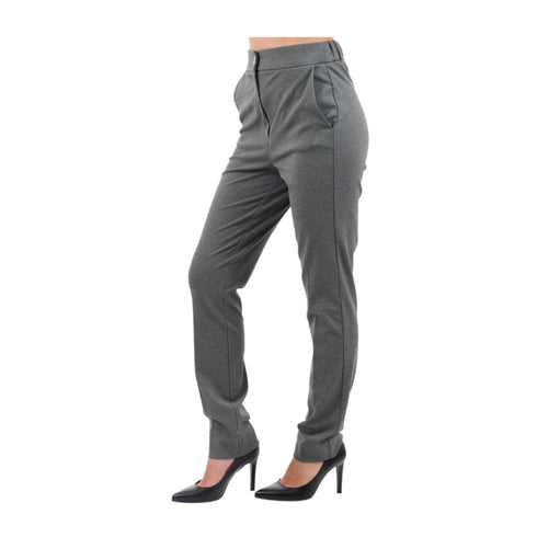 EMME MARELLA Pantaloni Pantalone Donna con elastico posteriore Grigio chiaro - Francavilla Moda
