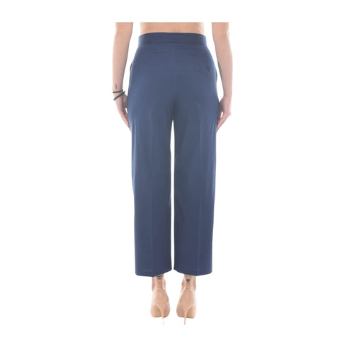 Emme Marella Pantaloni Pantalone Donna leggero con fusciacca Blu - Francavilla Moda