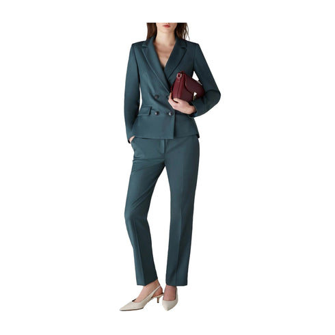 EMME MARELLA Pantaloni Pantalone Donna slim in flanella Verde - Francavilla Moda