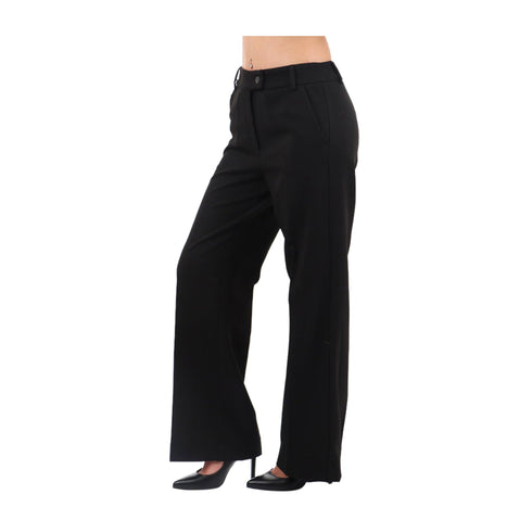 EMME MARELLA Pantaloni Pantalone Donna straight leg Nero A24 - EMME MARELLAEFEBO - 007 - 40 - Francavilla Moda