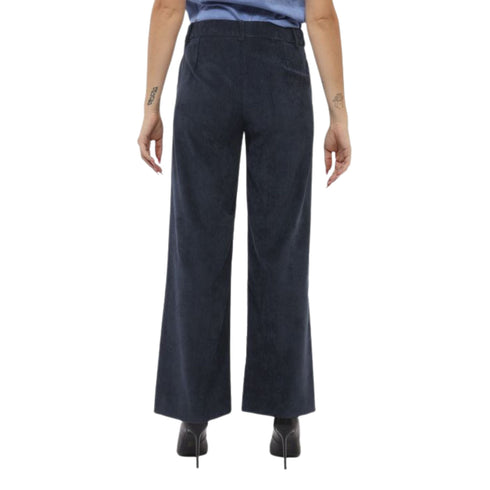 Emme Marella Pantalone Pantalone Dritto in Velluto a Coste Destino Bianco Sporco 40 A25-MARELLA DESTINO-006-40 - Francavilla Moda