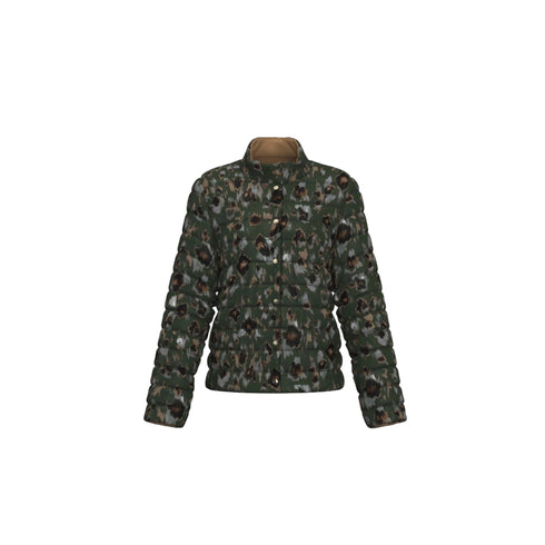 Emme Marella Piumino corto Piumino Donna reversibile con stampa 42 A26-EMME MARELLAEMMOMBRINA-002-42 - Francavilla Moda