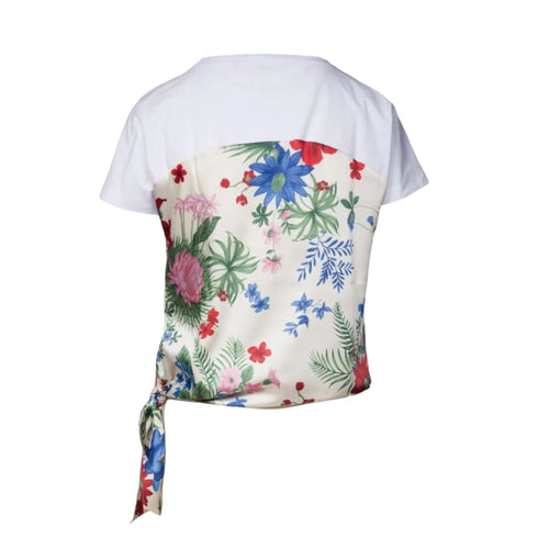 Emme Marella T-shirt T-shirt Donna fantasia con nodo 42 - Francavilla Moda