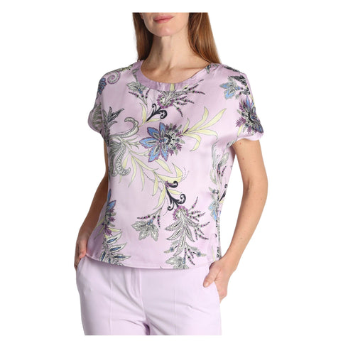 Emme Marella T-shirt T-shirt Donna fantasia palme 40 P25 - EMME MARELLARIPOSO - 003 - 40 - Francavilla Moda