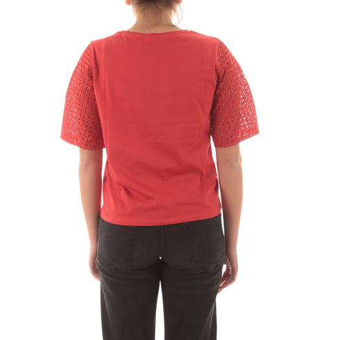 Emme Marella T-shirt T-shirt Donna maniche ricamate S P25 - EMME MARELLAEGER - 02 - S - Francavilla Moda