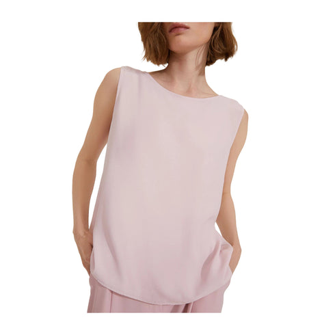 Emme Marella Top Top Donna misto seta a girocollo 42 - Francavilla Moda