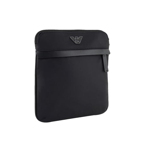 Emporio Armani Borsa a spalla Borsa Uomo piatta in nylon Nero - Francavilla Moda