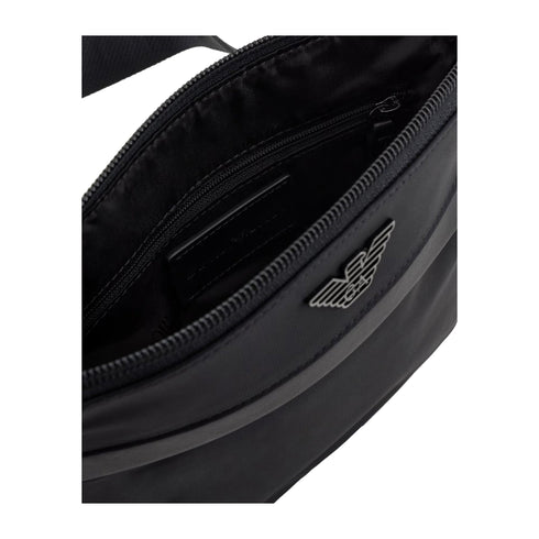 Emporio Armani Borsa a spalla Borsa Uomo piatta in nylon Nero - Francavilla Moda