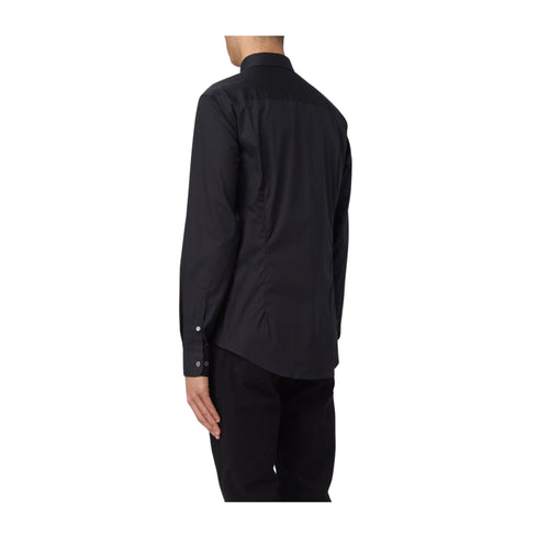 EMPORIO ARMANI Camicia elegante Camicia Uomo con logo applicato Nero - Francavilla Moda
