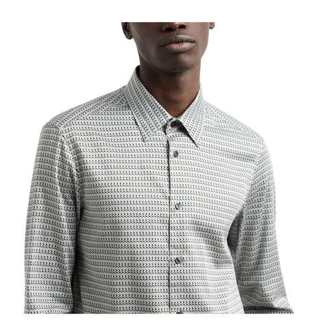Emporio Armani Camicia casual Camicia Uomo fantasia in cotone S P25 - EMPORIO ARMANIEM001537AF14130 - F098 - S - Francavilla Moda