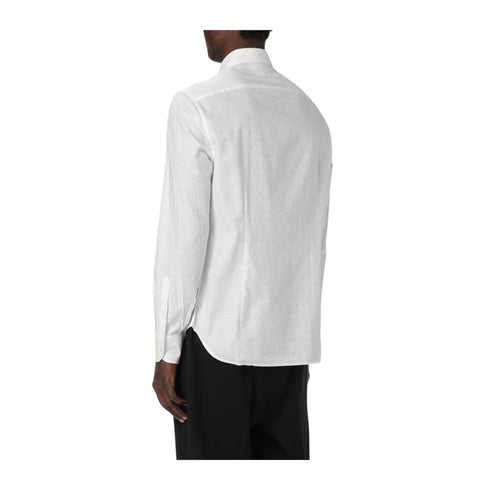 EMPORIO ARMANI Camicia casual Camicia Uomo motivo logo Bianco - Francavilla Moda
