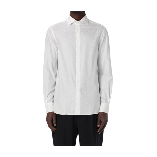 EMPORIO ARMANI Camicia casual Camicia Uomo motivo logo Bianco - Francavilla Moda