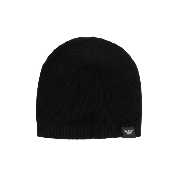 EMPORIO ARMANI Berretto Cappello Uomo in cashmere Nero - Francavilla Moda