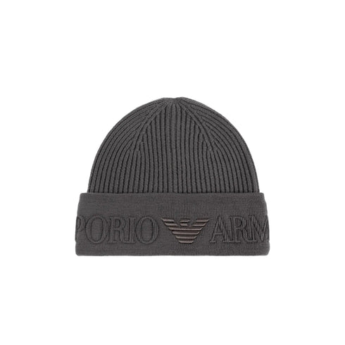 Emporio Armani Zuccotto Cappello Uomo maxi ricamo logo M - Francavilla Moda