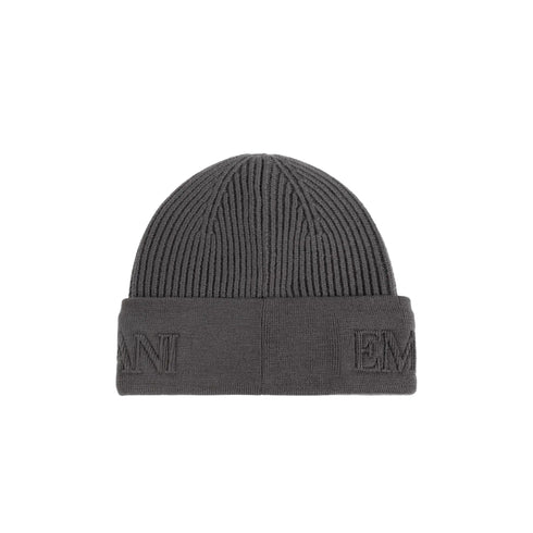 Emporio Armani Zuccotto Cappello Uomo maxi ricamo logo M - Francavilla Moda
