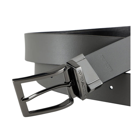 Emporio Armani Cintura Cintura Uomo reversibile in pelle Grigio - Francavilla Moda