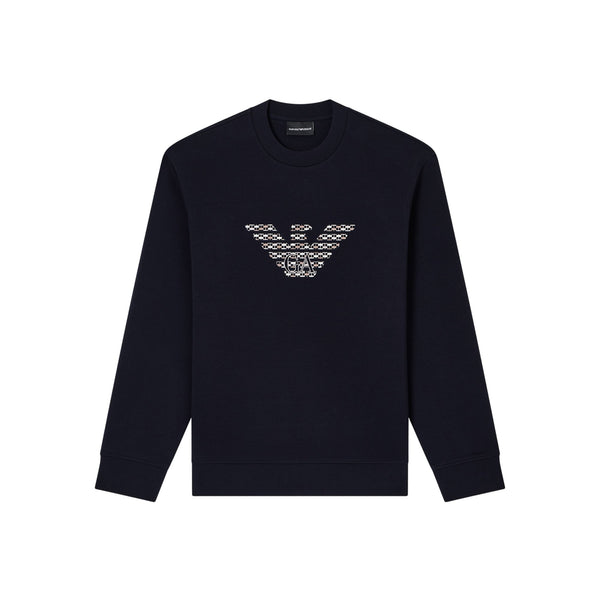 Emporio Armani Felpa girocollo Felpa Uomo girocollo ricamo logo S A25 - EMPORIO ARMANIEM002906AF10013 - MB369 - S - Francavilla Moda