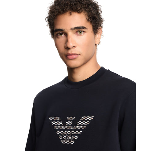 Emporio Armani Felpa girocollo Felpa Uomo girocollo ricamo logo S A25 - EMPORIO ARMANIEM002906AF10013 - MB369 - S - Francavilla Moda