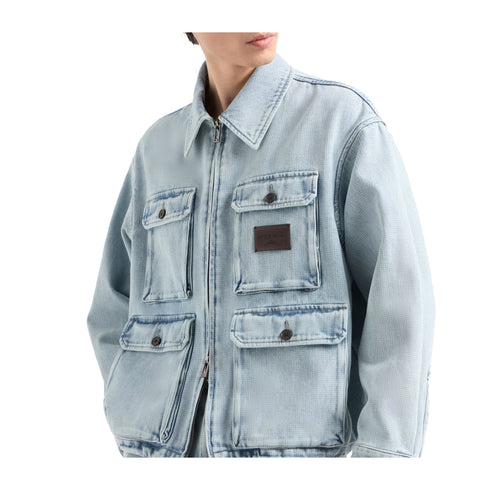 Emporio Armani Giacca Giacca Uomo Field effetto denim 46 P25 - EMPORIO ARMANIEM001356AF13443 - MB003 - 46 - Francavilla Moda