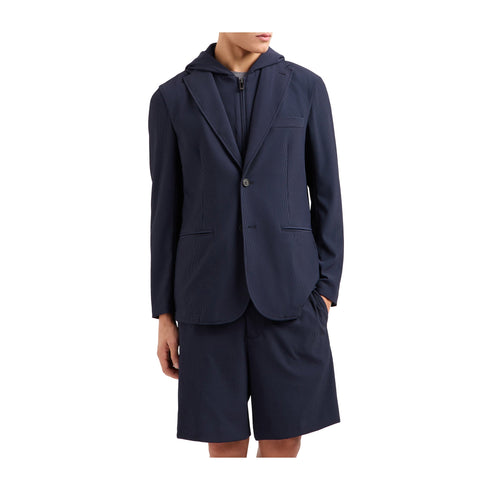 Emporio Armani Giacche Giacca Uomo monopetto con pettorina 48 P25 - EMPORIO ARMANIEM001506AF14076 - UB118 - 48 - Francavilla Moda