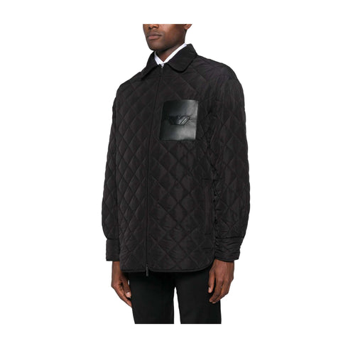 EMPORIO ARMANI Giacca leggera Giacca Uomo trapuntata con taschino Nero - Francavilla Moda