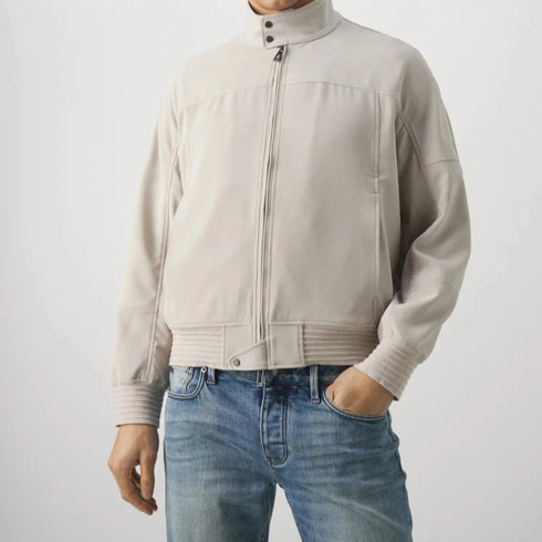 Emporio Armani Giubbino Giubbino Uomo in tessuto cannette Beige - Francavilla Moda