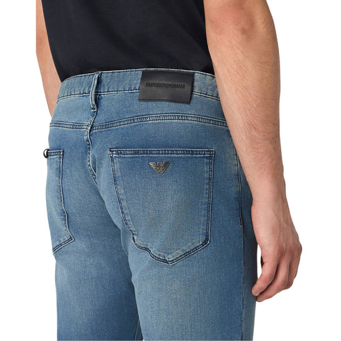 Emporio Armani Jeans Jeans Uomo 5 tasche slim fit Jeans chiaro P25 - EMPORIO ARMANIEM000121AF14121 - MB003 - 29 - Francavilla Moda