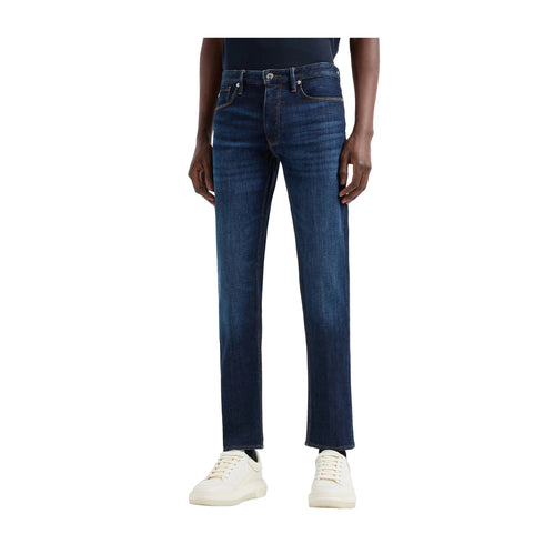 Emporio Armani Jeans Jeans Uomo Slim Fit effetto dirty Denim scuro - Francavilla Moda