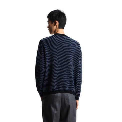 Emporio Armani Pullover Maglia Uomo con maxi rombi S A25 - EMPORIO ARMANIEM002636AF18119 - FB079 - S - Francavilla Moda