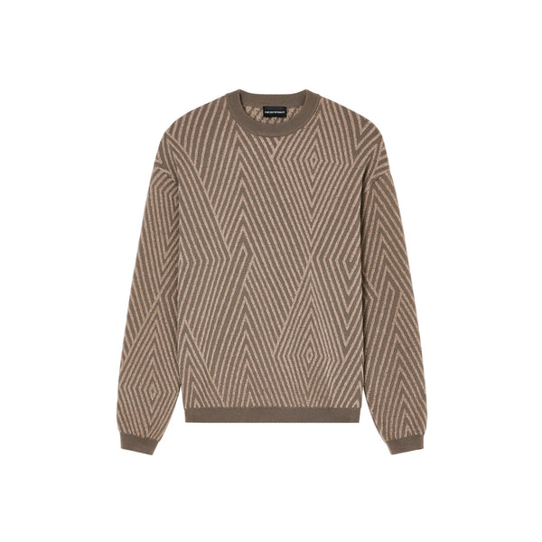 Emporio Armani Pullover Maglia Uomo con maxi rombi S - Francavilla Moda