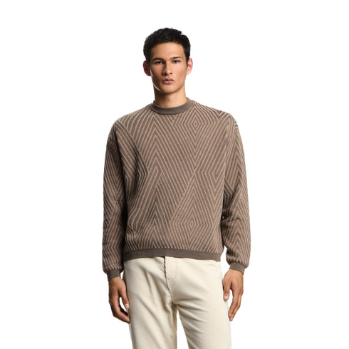 Emporio Armani Pullover Maglia Uomo con maxi rombi S - Francavilla Moda