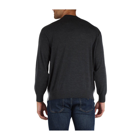 EMPORIO ARMANI Pullover Maglia Uomo fantasia Color Block Grigio A24 - EMPORIO ARMANI6D1MXM1MKBZ - F603 - S - Francavilla Moda