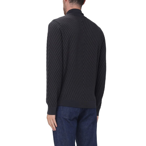 Emporio Armani Maglia Maglia Uomo mezza zip spigata M - Francavilla Moda