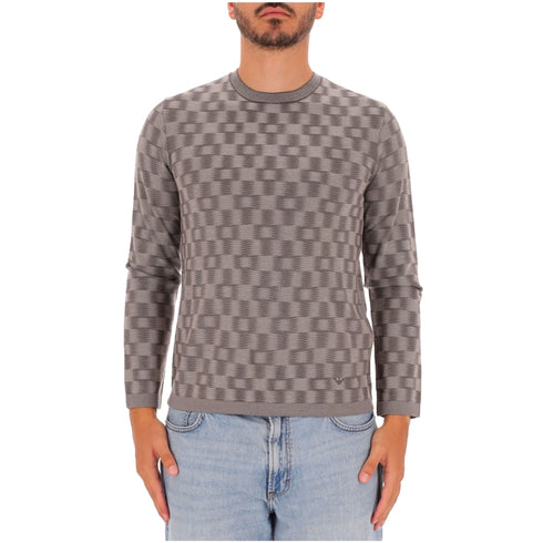 Emporio Armani Pullover Maglia Uomo motivo geometrico S - Francavilla Moda