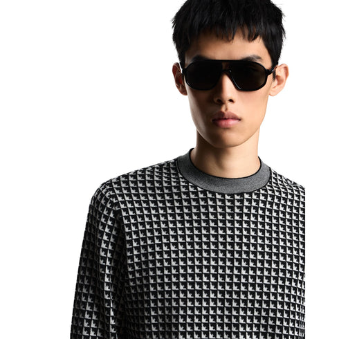 Emporio Armani Maglia Maglia Uomo motivo jacquard S A25 - EMPORIO ARMANIEM001989AF14199 - FC043 - S - Francavilla Moda