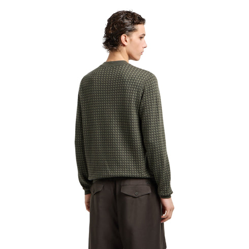 Emporio Armani Maglia Maglia Uomo motivo jacquard S A25 - EMPORIO ARMANIEM001989AF14199 - F8047 - S - Francavilla Moda