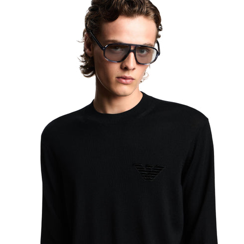 Emporio Armani Maglia Maglia Uomo rasata con maxi patch S A25 - EMPORIO ARMANIEM002419AF14158 - UC001 - S - Francavilla Moda