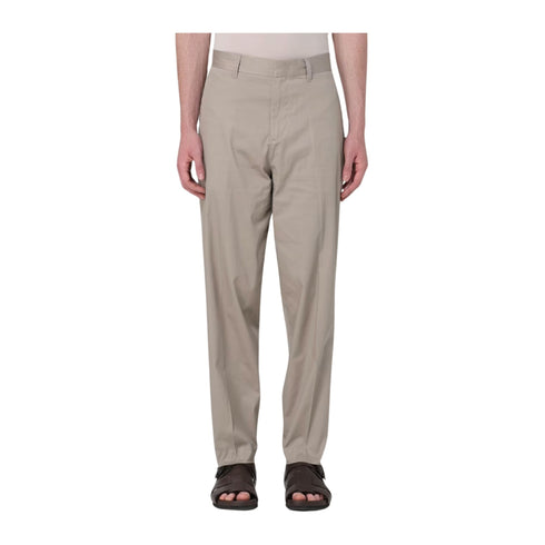 Emporio Armani Pantaloni Pantalone Uomo gamba ampia Beige - Francavilla Moda